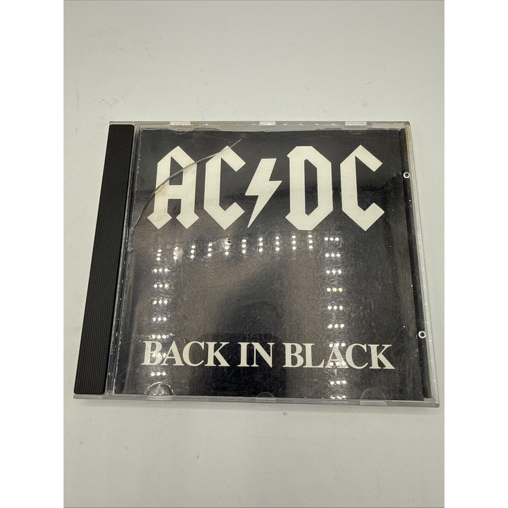 Back in Black CD Metal AC/DC 1st pressing Europe 16018-2 Tested Working